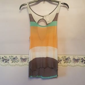 Light-weight, striped tank top.